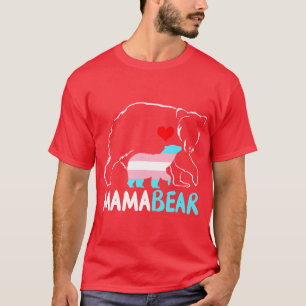 Mamma Bear Proud Mamma Rainbow Transgender Mammor T Shirt