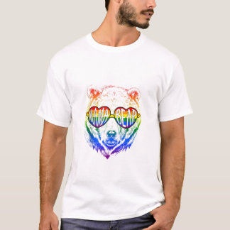 Mamma Bear Rainbow Sunglass T Shirt