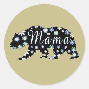 Mamma Bear Runt Klistermärke