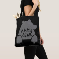Mamma Bear Silhouette Big Klo Grått Enkel Coola