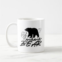 Mamma Bear Silhouette Hearards