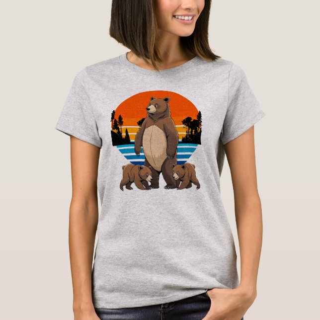 Mamma Bear T Shirt (Framsida)