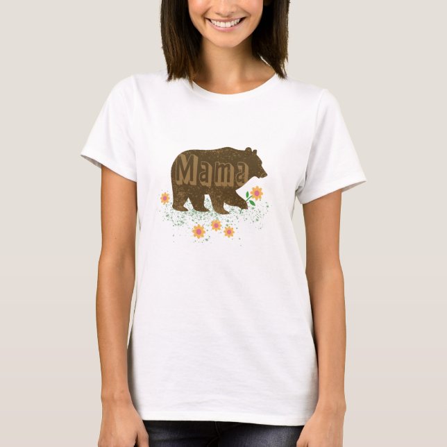 Mamma Bear T Shirt (Framsida)