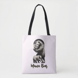 Mamma Bear Tote Bag Tygkasse