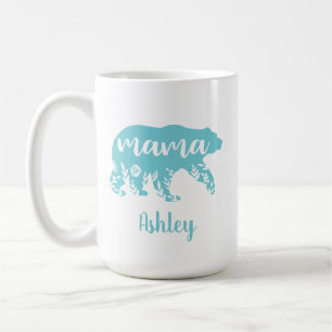 Mamma Bear Turcos Flowers Kaffemugg
