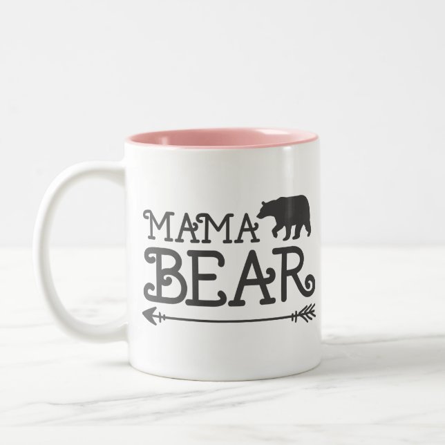 Mamma Bear Två-Tonad Mugg (Vänster)