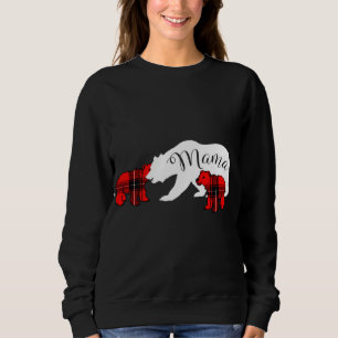Mamma Bear Two Unge Red Play Mamma jul Pajama T Shirt