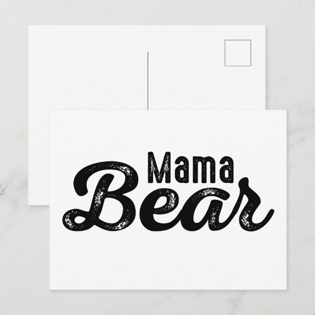 Mamma Bear Vykort (Fram/baksida)