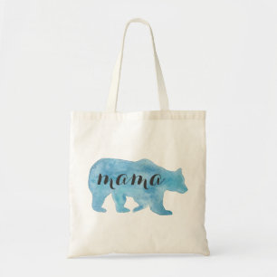 Mamma Bear Watercolor Toot Bag Tygkasse