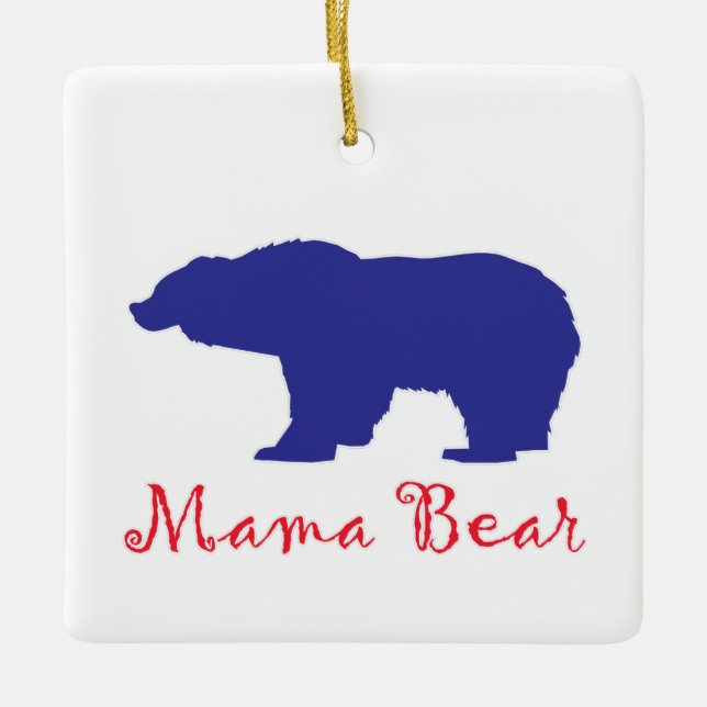 Mamma Bears Julgransprydnad Keramik (Framsida)