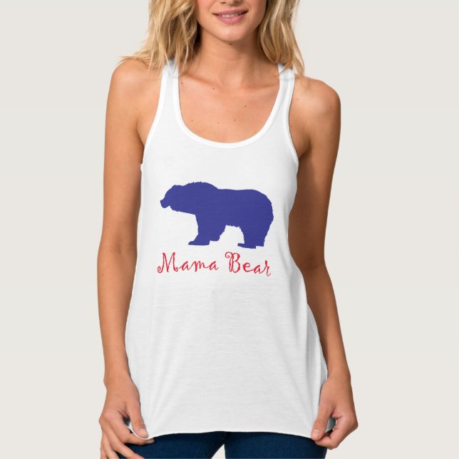 Mamma Bears Linne Med Racerback (Framsida)