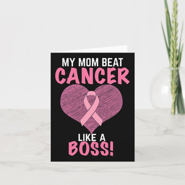Mamma Beat Breast Cancer - Survivor Awareness Kort (Framsida)