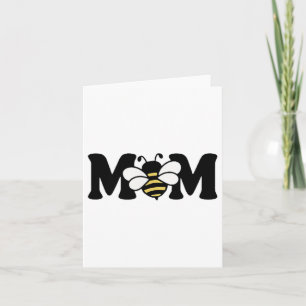 Mamma Bee Cute Biekeeping 1:a Birthday Matching Fa Kort