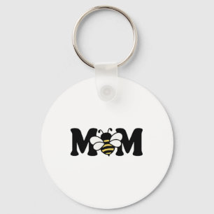 Mamma Bee Cute Biekeeping 1:a Birthday Matching Fa Nyckelring