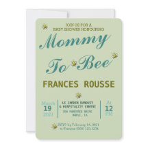 MAMMA BEE SÖT BABYFJÄRILS INVITATION