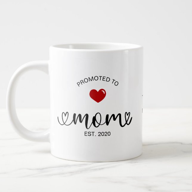 Mamma Befordrad Till Mamma Jumbo Mugg (Vänster)
