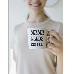 Mamma behöver en kaffe Två-Tonad mugg