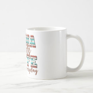 Mamma behöver kaffe hela dagen, varje dag kaffemugg
