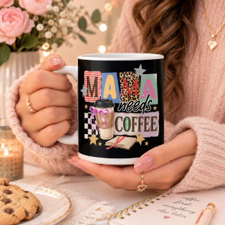 Mamma behöver kaffe mammadagen uppskattning kaffemugg