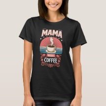 Mamma Behöver Kaffe Retro Vintage Typografi Grafik