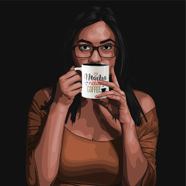 Mamma behöver kaffeanpassning Två-Tonad mugg