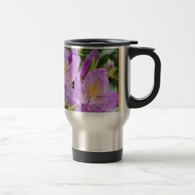 Mamma behöver mer kaffe snabbt! Lila Rhododendrons Resemugg (Höger)