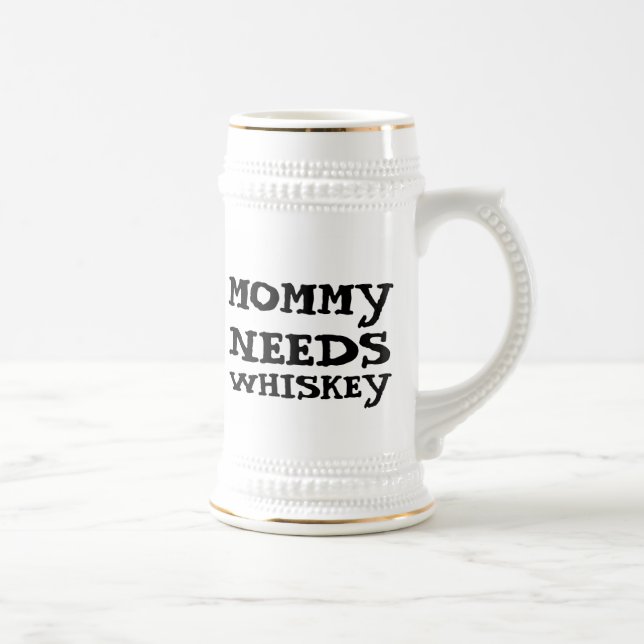 MAMMA BEHÖVER WHISKEY BIERKRUS SEJDEL (Höger)