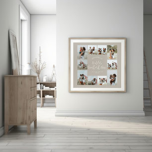 Mamma beige elegant modern minimal fotokollage poster