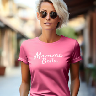 Mamma Bella Personlig Italienska Gift for Mamma T Shirt