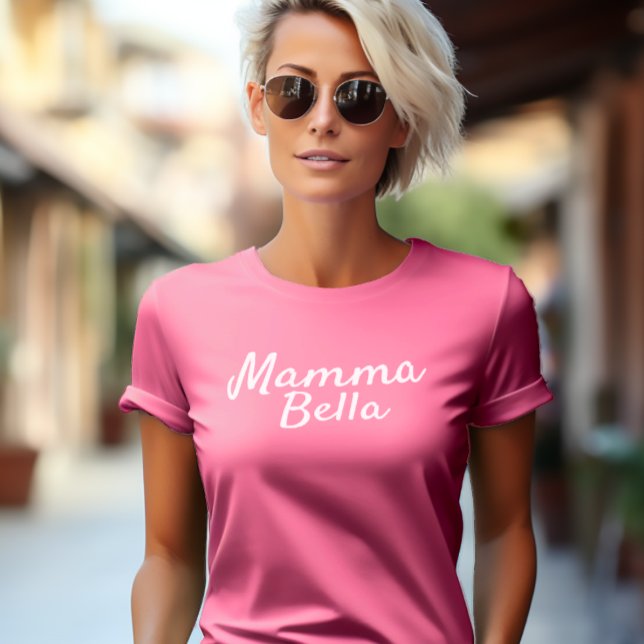 Mamma Bella Personlig Italienska Gift for Mamma T Shirt (Mamma Bella (Italian for Beautiful Mom)
Tee Shirt)
