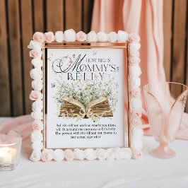 Mamma Belly New Kapitel Bok Theme Wildblomme Poster