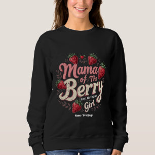 Mamma Berry First Birthday Strawberry Girl Family T Shirt