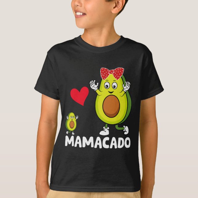 Mamma Best Mamma Avocado Mamacado Mors dag T Shirt (Framsida)