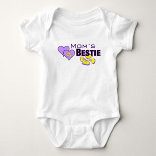 Mamma Bestie Hearts & Flowers Flicka Bodydräkt T Shirt