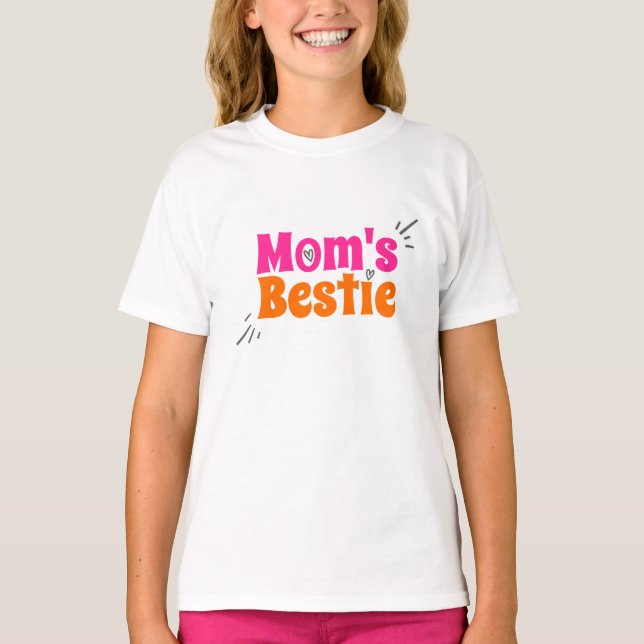 Mamma Bestie T-Shirt för Girls | DP7 (Framsida)