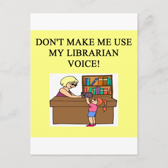 mamma bibliotekarröst vykort (Framsida)