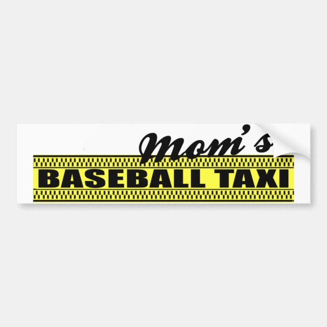 Mamma bildekal för baseballtaxi (Framsidan)