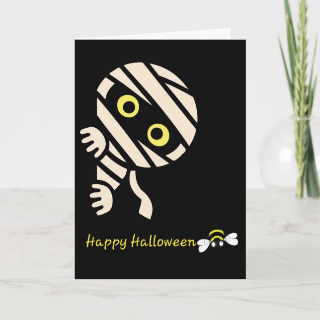 Mamma Bina ”Glad Halloween” -kort (meddelande på i Kort (Framsida)