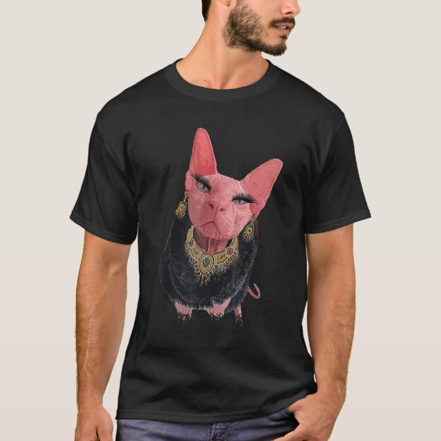 Mamma Bingus Min närmaste hairless Sphinx Sphynx C T Shirt (Framsida)