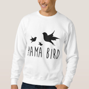 Mamma Bird Baby Bird Mors dag Gift för hennes skul Lång Ärmad Tröja