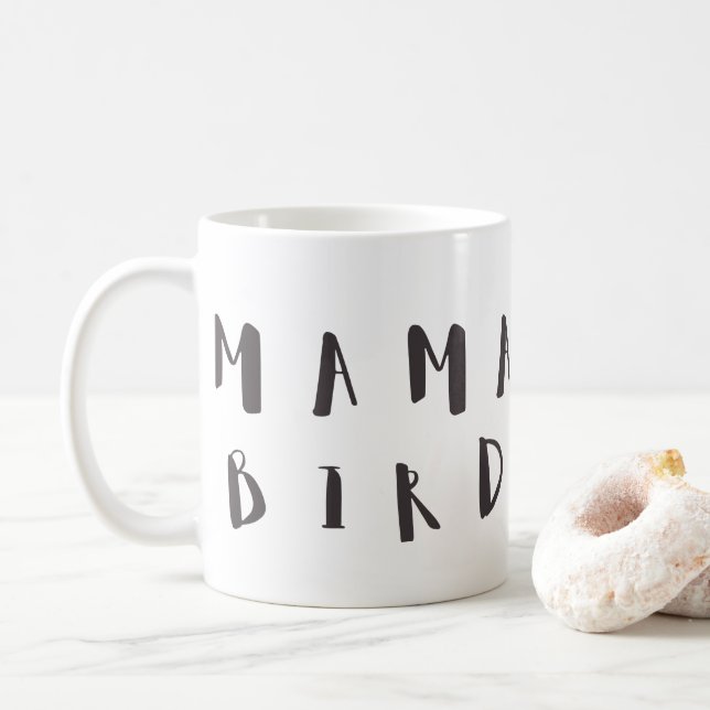 Mamma Bird - Roligt Quote Mugg (Med munk)