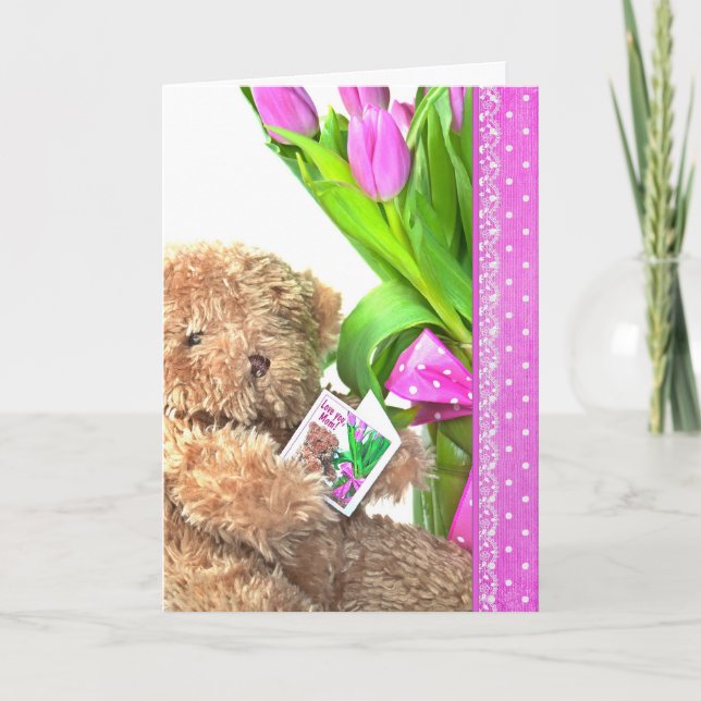Mamma Birthday Bear Kort (Framsida)