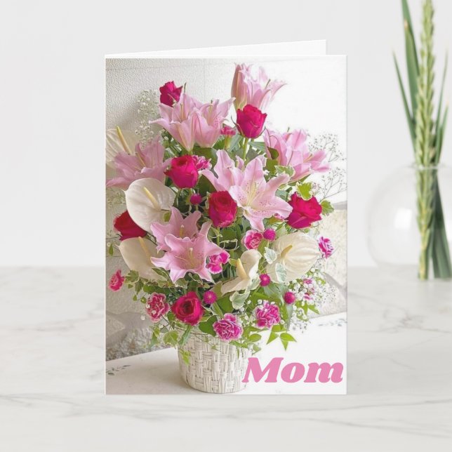 **MAMMA BIRTHDAY** BOUQUET FÖR DAGEN! KORT (Framsida)