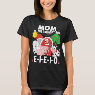 Mamma Birthday Boy Old MacDonald Födelsedagsfest M T Shirt