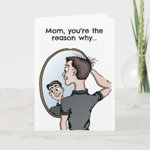 Mamma Birthday Funny Fantastisk Card Kort