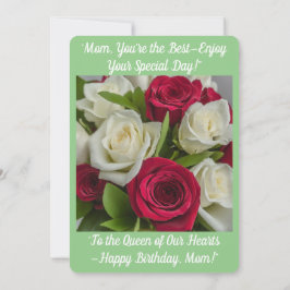 Mamma Birthday-kort Inbjudningar