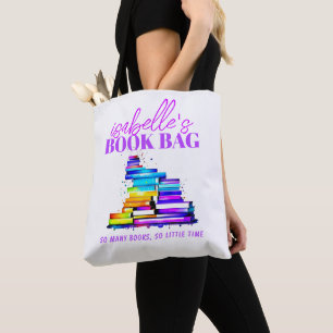 Mamma Birthday Reading Bok Älskare Personlig Tygkasse