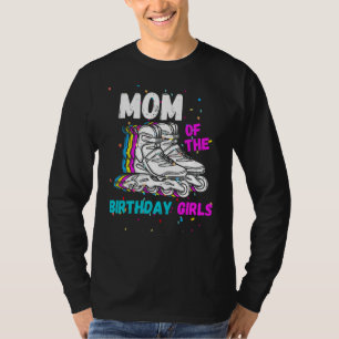 Mamma Birthday Rolling Skate Birthday Family Party T Shirt