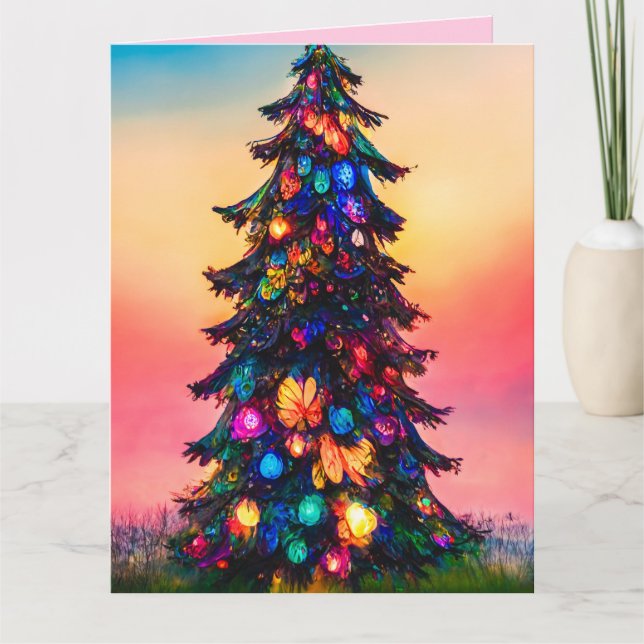 MAMMA BIRTHDAY TRÄD FOREST FANTASY Greeting Card Kort (Framsida)