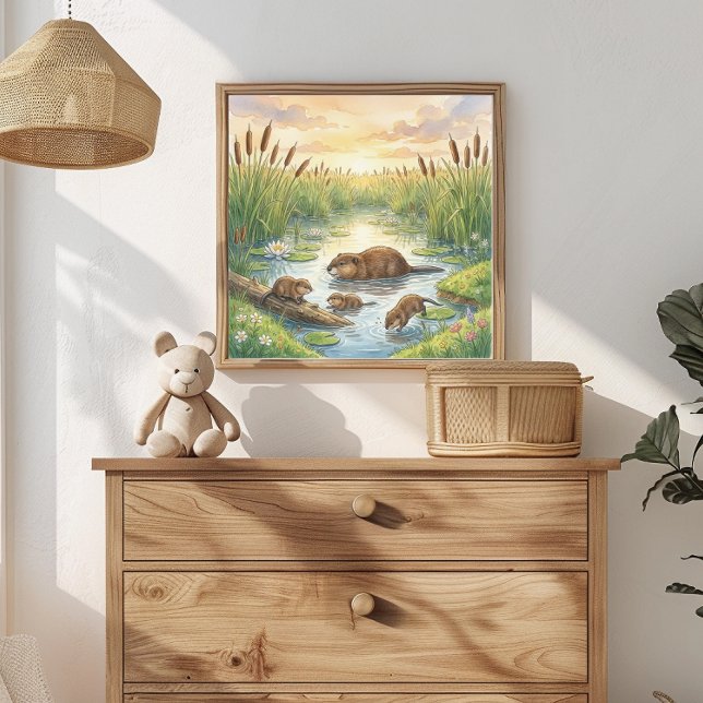 Mamma Bisamråtta och Ungarnas Plantskola Poster (Skapare uppladdad)